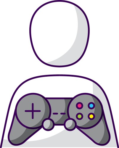 Control video game isolated icon Royalty Free Vector Image
