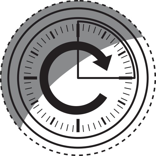Time clock symbol Royalty Free Vector Image - VectorStock