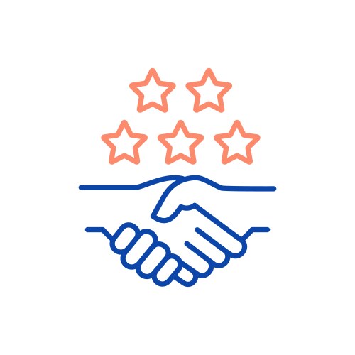 Display of trust loop concept icon Royalty Free Vector Image