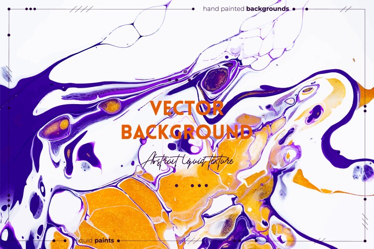 Abstract liquid poster fluid art texture Vector Image