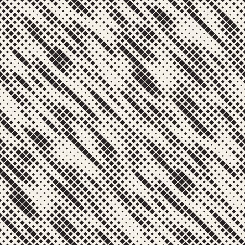 Halftone seamless pattern with diamond shapes Vector Image