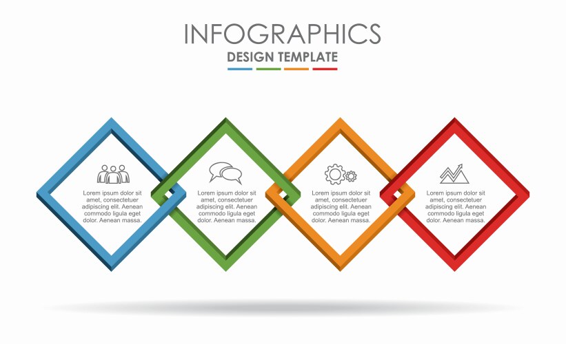 infographic design template with place for your vector image