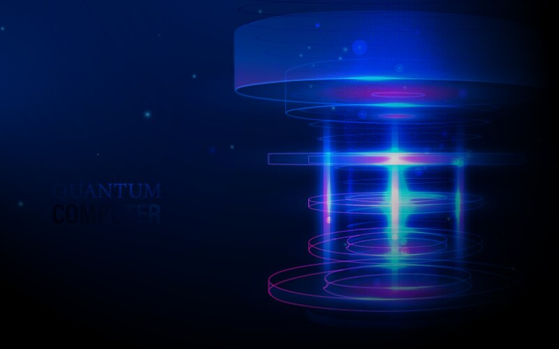 Quantum computing Royalty Free Vector Image - VectorStock