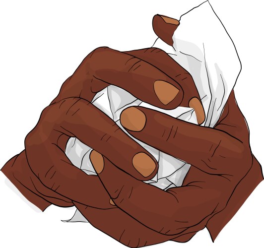 Hand tearing paper Royalty Free Vector Image - VectorStock