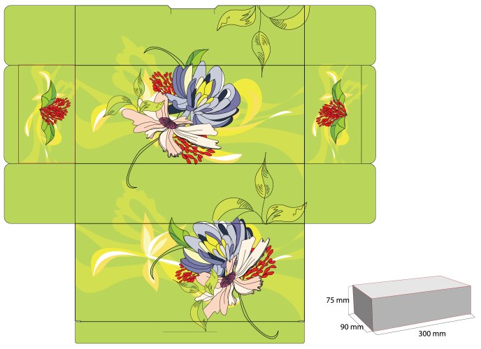 Gift box template Royalty Free Vector Image - VectorStock