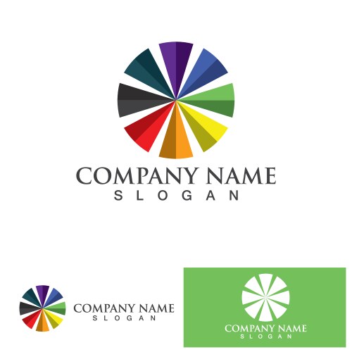 Colorful wire world logo icon Royalty Free Vector Image