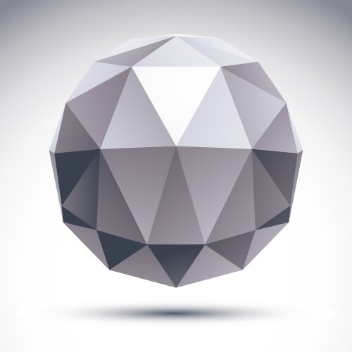 Abstract 3d object design element template vector image