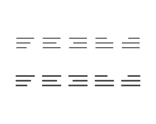 Hamburger menu icon buttons for website ui vektorbild