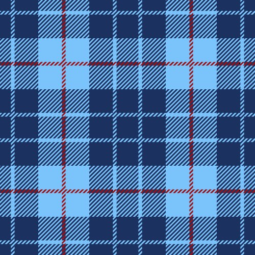 Blue tartan plaid seamless pattern Royalty Free Vector Image