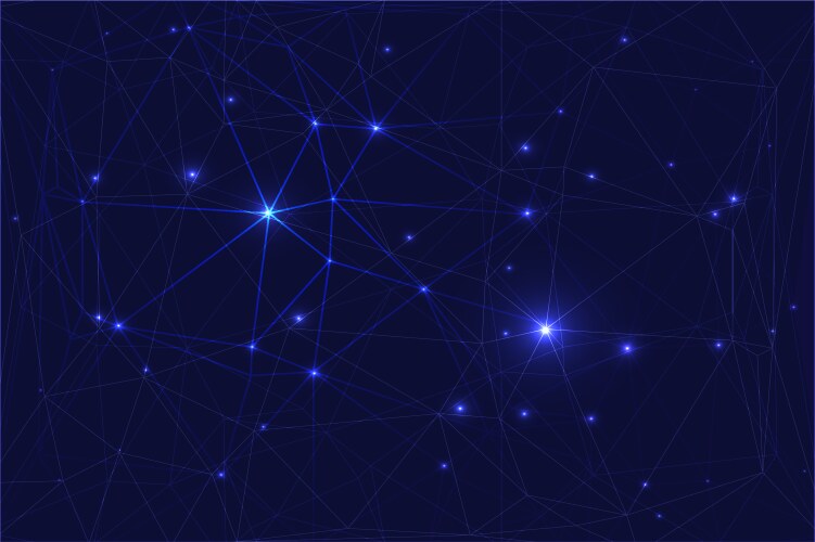 Cosmic constellation with stars vector image