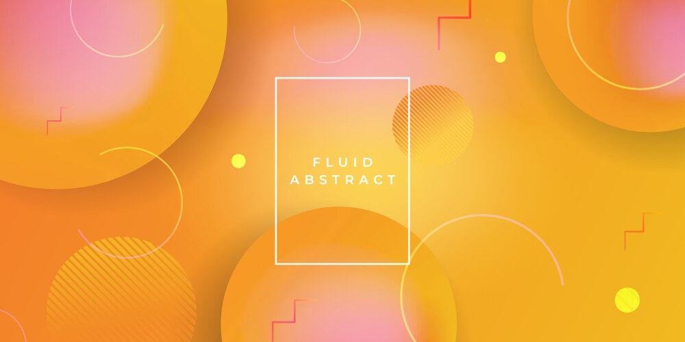 Gradient geometric shape background with dynamic Vector Image