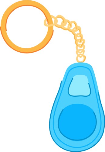 Trinker keychain key cartoon Royalty Free Vector Image