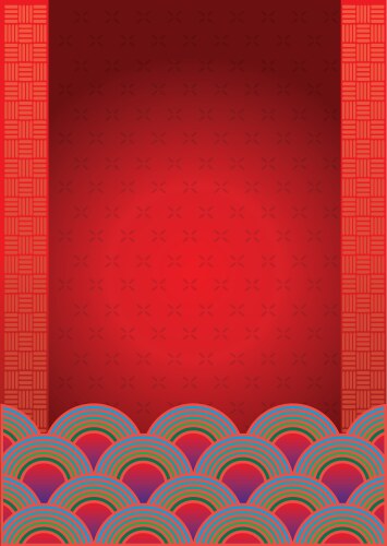 Traditional chinese realistic background Vector Image