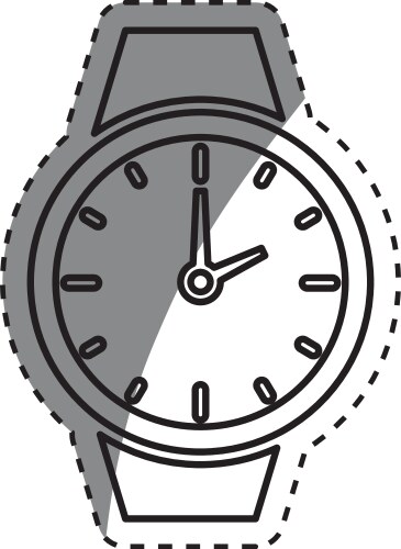 Time clock symbol Royalty Free Vector Image - VectorStock