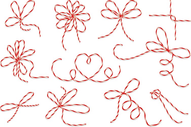 Nautical rope knots icon set Royalty Free Vector Image