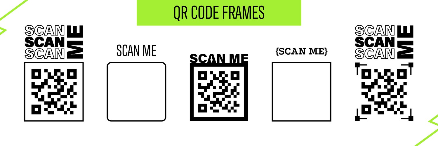 Scan Me QR Code Frame – Royalty-Free Vector | VectorStock
