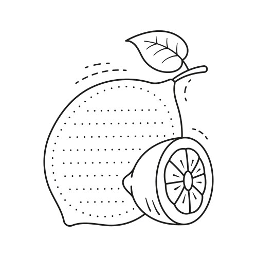 Ripe lemon citrus fruit kids memo note frame Vector Image