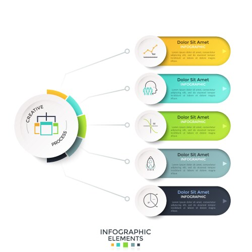 Modern infographic design template Royalty Free Vector Image