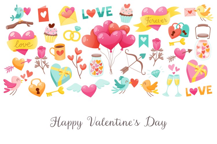 valentines day background vector image