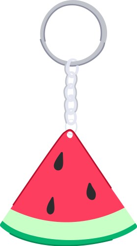 Ring keychain key cartoon Royalty Free Vector Image