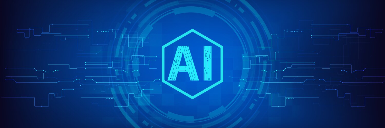 AI Neural Network Abstract Background vector image