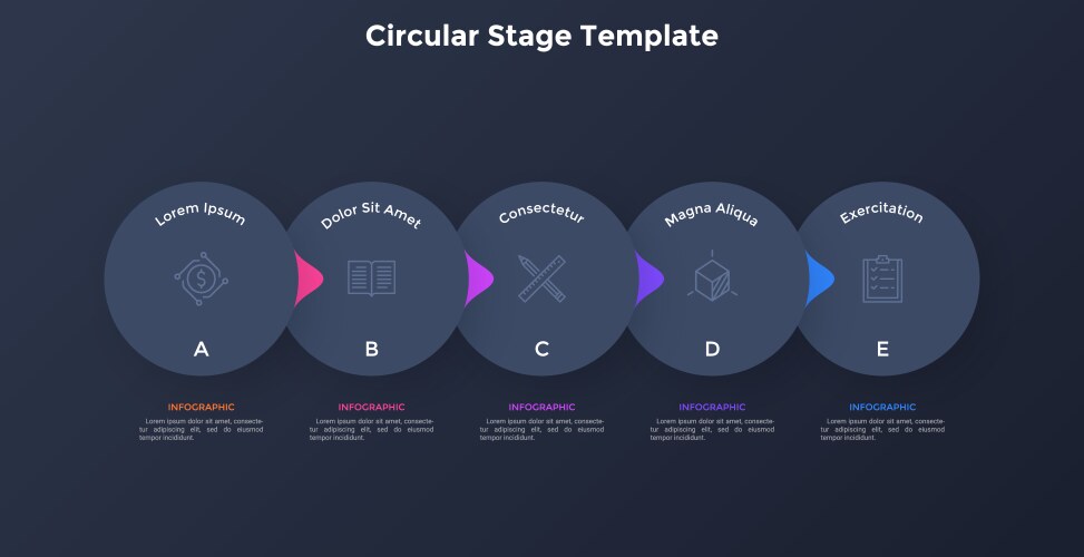 modern infographic banner vector image