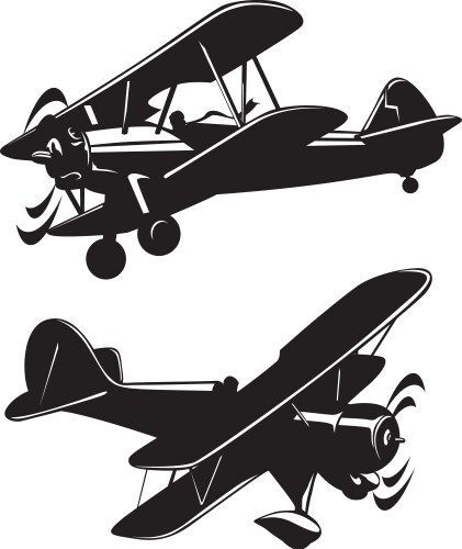 airplanes vector image vector image