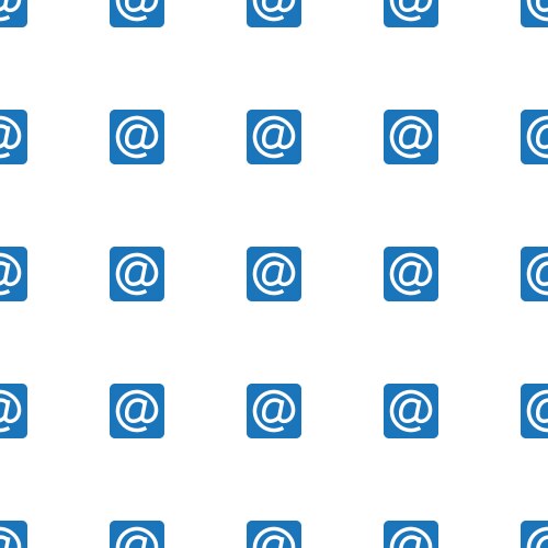Mail icon pattern seamless white background Vector Image