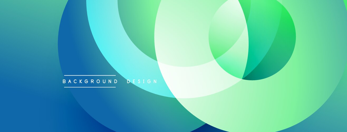 Abstract design features overlapping circles vector image