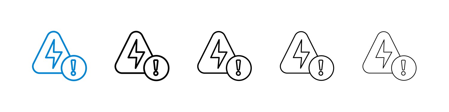 Transformer icon set power substation electric Vector Image