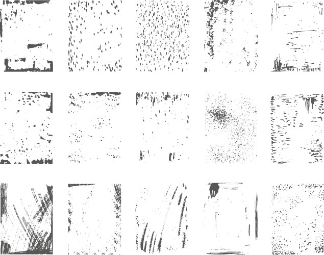 Grunge texture overlay set Royalty Free Vector Image