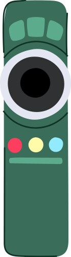 Control tv remote cartoon Royalty Free Vector Image