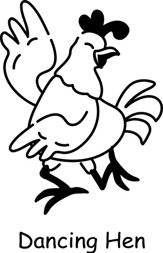 Chicken dance Vector Images & Graphics for Commercial Use | VectorStock
