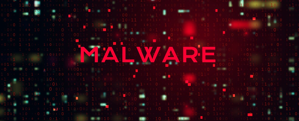 Digital Binary Code - Data Breach vektorbild