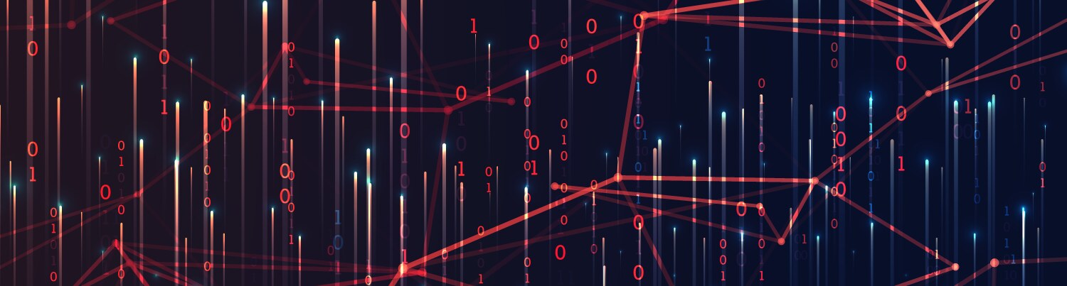 Technology background big data concept binary vector image