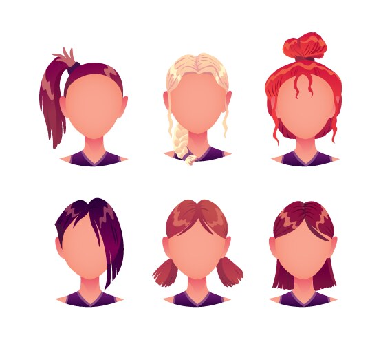 Face construction element avatar creation Vector Image