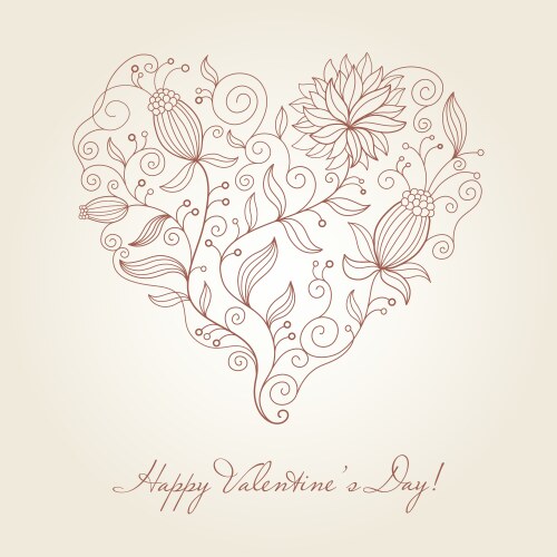 Floral card Royalty Free Vector Image - VectorStock