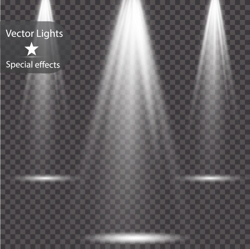 Spotlight light effect Royalty Free Vector Image