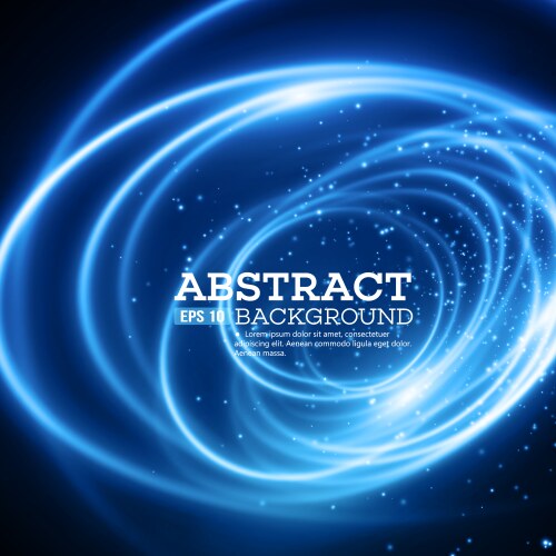 Abstract blue lights effect background Royalty Free Vector