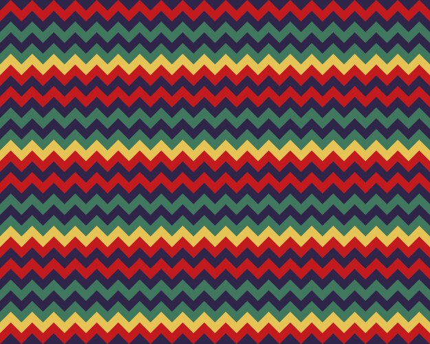 Zigzag pattern seamless zig zag background color Vector Image