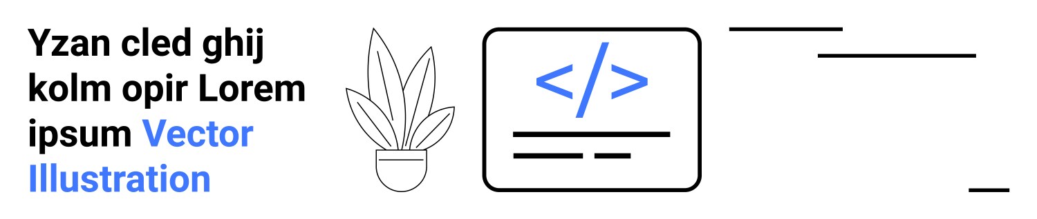Code development display with programming icon vector image