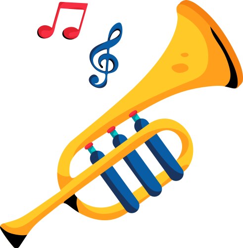 Trumpet Royalty Free Vector Image - VectorStock