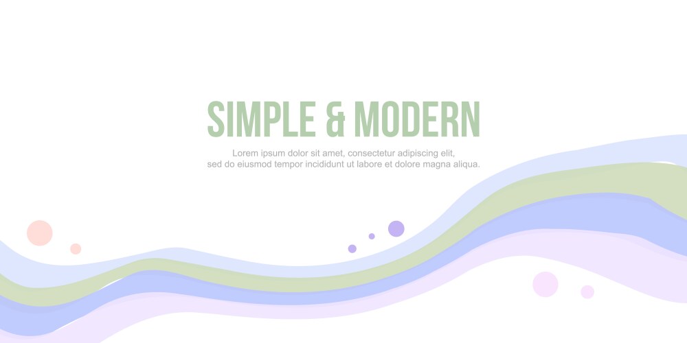 Abstract header website wave on white background vector image