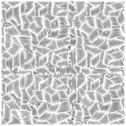 Black and White Line Hatching Pattern Vector Image