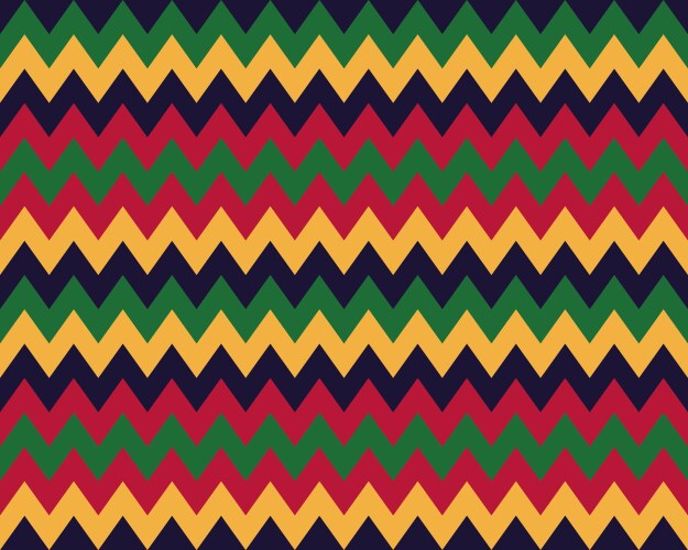 Zigzag pattern seamless zig zag background color vektorbild