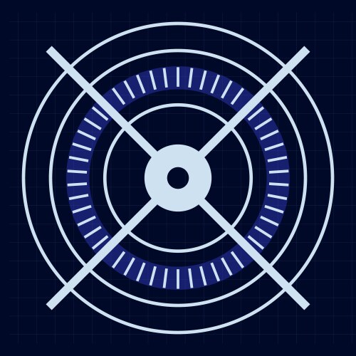 Futuristic hud interface displaying a loading vector image