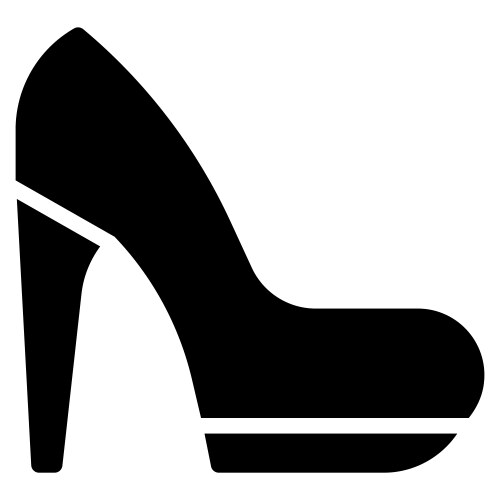 High heels icon international womens day related Vector Image