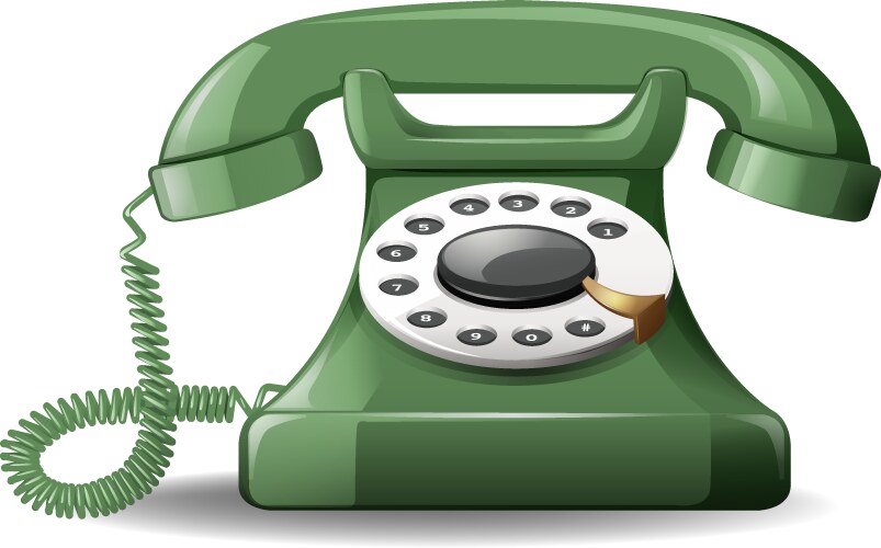 Vintage telephone Royalty Free Vector Image - VectorStock