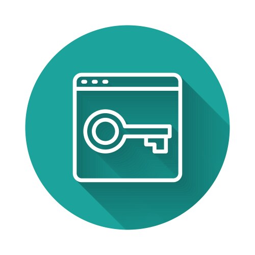 White line secure your site with https ssl icon vector image