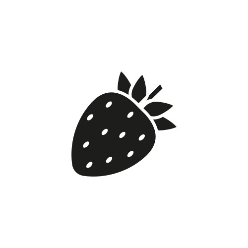 Garden strawberry icon Royalty Free Vector Image